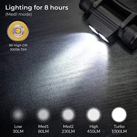 Lampe frontale rechargeable détachable à double LED 600LM super lumineuse avec capteur de mouvement USB