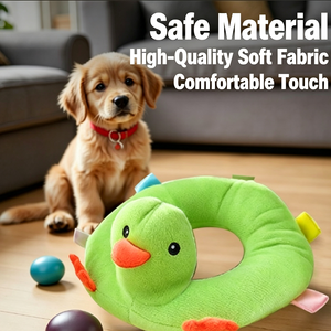 Jouet en peluche couineur pour animaux de compagnie, directement de l'usine - Jouet pour chien en corde de coton et canard en caoutchouc - Product Image 4