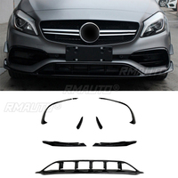 Alerón Delantero, Difusor, Divisores, Kit de Carrocería, Cubiertas Protectoras para Mercedes-Benz Clase A W176 A45 AMG 2016-2018