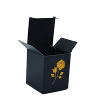 Boîte en carton rigide de luxe avec fermeture magnétique, dorure à chaud, boîte en papier recyclable pour emballage cadeau de bougies et d'aromathérapie