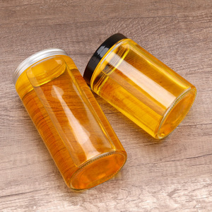 Vente chaude, pot de conservation alimentaire de qualité alimentaire, rond, droit, vide, 30 ml-1000 ml, bocaux en verre hermétiques pour cornichons et confitures - Product Image 5