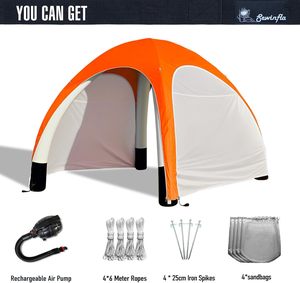Hot <b>Sale</b> Event Exhibition Wedding Inflatable Arch Outdoor Air <b>Marquee</b> Advertising Inflatable Gazebo Commercial Lightweight Easy - Product Image 6