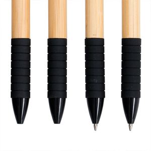Creative ECO Bamboo <b>Ballpoint</b> <b>Pen</b> Wholesale Spin Soft Rubber Grip With Custom Logo Advertising Printed for Stationery - Product Image 3