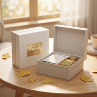 Boîte cadeau haut de gamme personnalisée en carton rigide gris 2 pièces, écologique, biodégradable, recyclable, gaufrée, impression quadricolore, emballage artisanal