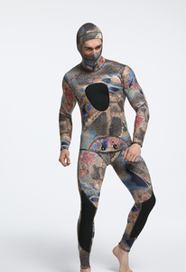 Гидрокостюм Yamamoto с капюшоном из камуфляжного неопрена 3 5 мм с длинным рукавом для подводной охоты - Product Image 6