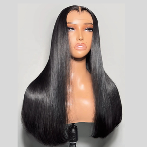 Venta al por mayor capas de corte de pelo 13x4 HD pelucas de <span class=keywords><strong>cabello</strong></span> humano encaje frontal viuda pico línea de <span class=keywords><strong>cabello</strong></span> hueso recto pelucas de <span class=keywords><strong>cabello</strong></span> humano - Product Image 2