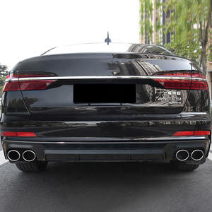 Diffuseur de pare-chocs arrière de Style S6 d'usine <span class=keywords><strong>A6</strong></span> C8 diffuseur arrière noir brillant avec tuyau d'échappement pour Audi <span class=keywords><strong>A6</strong></span> C8 <span class=keywords><strong>Sline</strong></span> 2019 2020 20212022 2023 - Product Image 4