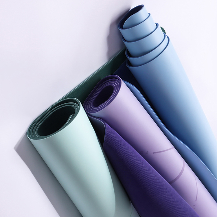 Складной экологически чистый Противоскользящий водонепроницаемый коврик для йоги из натурального каучука с логотипом на заказ