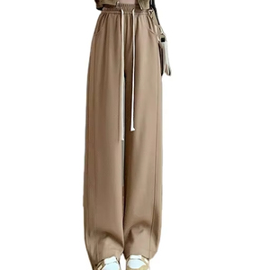 Pantalones de chándal de rizo francés de cintura alta para mujer, pantalones de pierna ancha para correr al aire libre, pantalones pesados para correr - Product Image 1