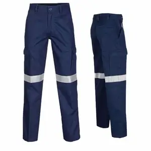 Hi-vis – pantalon de sécurité bleu marine pour homme-KZ130001