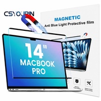 Protection d'écran magnétique anti-lumière bleue pour MacBook Pro 14'' (2021-2025, M1/M2/M3/M4/M5) Installation sans bulles pour écran d'ordinateur portable