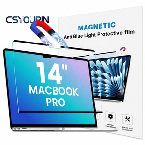 Protection d'écran magnétique anti-lumière bleue pour <span class=keywords><strong>MacBook</strong></span> <span class=keywords><strong>Pro</strong></span> 14'' (2021-2025, <span class=keywords><strong>M1</strong></span>/M2/M3/M4/M5) Installation sans bulles pour écran d'ordinateur portable - Product Image 1