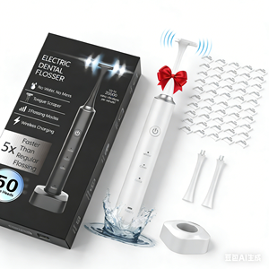 Hydropulseur dentaire électrique sans fil rechargeable de haute qualité avec gratte-langue en ABS pour usage domestique - Product Image 1