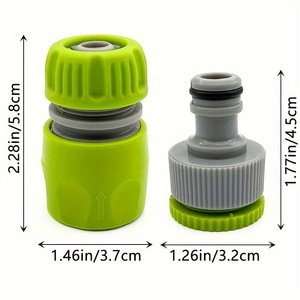 <b>Quick</b> Connect Garden Hose Fittings 1/2 In Plastic Coupling For Irrigation And Car Washing Accessories - Product Image 2