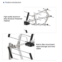 Antenne portable Antenne TV numérique extérieure HD UHF VHFanteni Tv Anteny HDTV Antenne aérienne de l'usine indonésienne pour la télévision