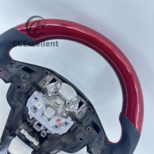 Volant en fibre de carbone rouge CCexcellent pour <span class=keywords><strong>Ford</strong></span> <span class=keywords><strong>Fusion</strong></span> Mondeo MK5 Edge Galaxy 2013-2018 Stock d'entrepôt américain Expédition directe - Product Image 4
