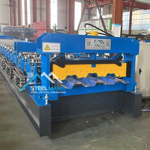 Machine de plancher de pont en métal en acier galvanisé d'épaisseur entièrement automatique populaire en Irak avec nervures de gaufrage - Product Image 2