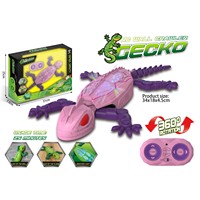 Gecko rampant télécommandé avec yeux LED, jouet lézard qui tourne à 360°, jouet animal grimpeur pour intérieur, cadeau amusant pour enfants, jouet de fête, Pâques