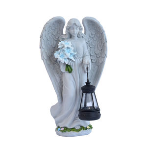 Estatua Decorativa de Ángel Solar para Jardín Exterior, Decoración de Patio, Césped y Villa, Regalo para Mamá, Hermana, Ángel de Oración, Artesanía de Resina - Product Image 6