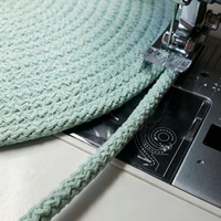 En stock, corde en coton solide de 6 mm, 50 m par rouleau, cordon tressé multicolores pour tapis DIY, paniers, macramé et artisanat