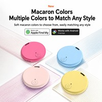 Localizador Inteligente de Doble Sistema, Dispositivo Antipérdida Compatible con IOS y Android, Etiqueta Inalámbrica Mini, Rastreador Global para Mascotas, AirTag GPS