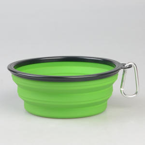 Fabricante por atacado logotipo personalizado dobrável transportadora cão de estimação portátil tigela dobrável com fivela - Product Image 3