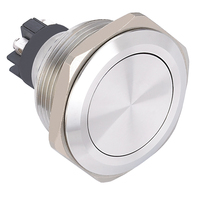 (CE, ROHS) ONPOW grande taille 30mm borne à vis bouton-poussoir 230v momentané 1NO1NC interrupteur à bouton-poussoir anti-vandalisme