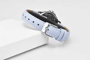 <span class=keywords><strong>Reloj</strong></span> Elegante y Estiloso para <span class=keywords><strong>Mujer</strong></span>, Correa de Cuero Genuino, Movimiento de Cuarzo, Brazalete de Acero Inoxidable, Esfera de Cristal de 30 mm - Product Image 5