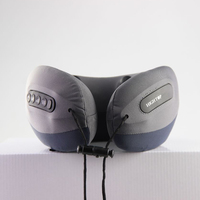Oreiller en forme de U sans fil Dispositif de traction cervicale pour le cou et les épaules Supports de massage chauds et relaxants pour le cou et les épaules