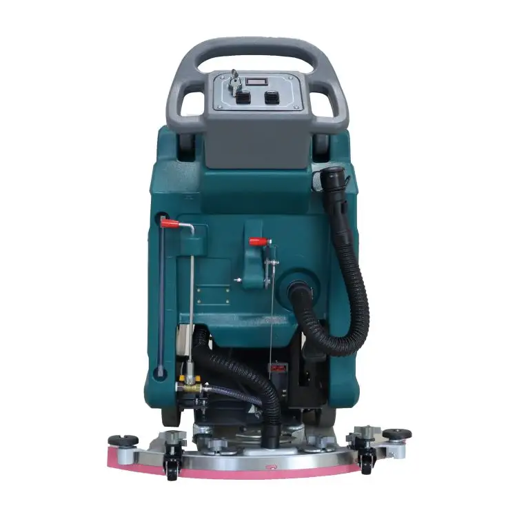 Commercial Battery Powered Compact Concrete Marble Epoxy Hand Auto Scrubber Floor Cleaning Machine