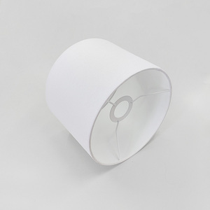 Hotel all'ingrosso personalizzato classico moderno <span class=keywords><strong>piccolo</strong></span> tamburo cono <span class=keywords><strong>paralume</strong></span> in tessuto bianco per lampada da tavolo - Product Image 3