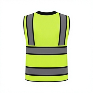Gilet de sécurité haute visibilité ANSI Classe 1 EN ISO 20471 Classe 1 Respirant Multi-poches Réfléchissant Sans manches Veste de travail de construction - Product Image 2
