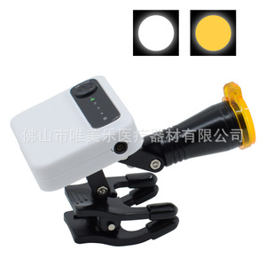 Lampe frontale dentaire médicale LED sans fil avec loupe, clip-on, pour chirurgie buccale et plastique - Product Image 3