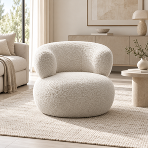 Russian Larch Solid Wood Inner Frame High Density Foam Fabric Upholstered Accent <b>Chair</b> For Living Room Villa Hotel Lounge - Product Image 2