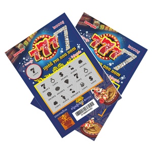 Cartes de loterie de haute qualité, impression personnalisée, tickets à gratter, cartes à gratter personnalisées - Product Image 2