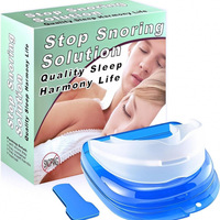 Juego de 3 Protectores Bucales Anti Ronquidos de Silicona, Ayuda para Dormir, Protección Dental, Alivio del Bruxismo Nocturno, Silencioso