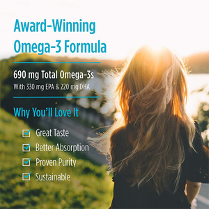 Extracto de aceite de pescado Omega 3 de alta calidad, soporte de bienestar óptimo, salud auditiva e inmunológica, suplementos de aceite de pescado Omega 3 - Product Image 5