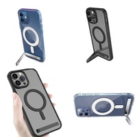 Casing Magnetik Pelindung dengan Stand untuk iPhone 15 14 13 12 Plus 11 16 Pro Max 17 Air, Aksesoris Elektronik Grosir