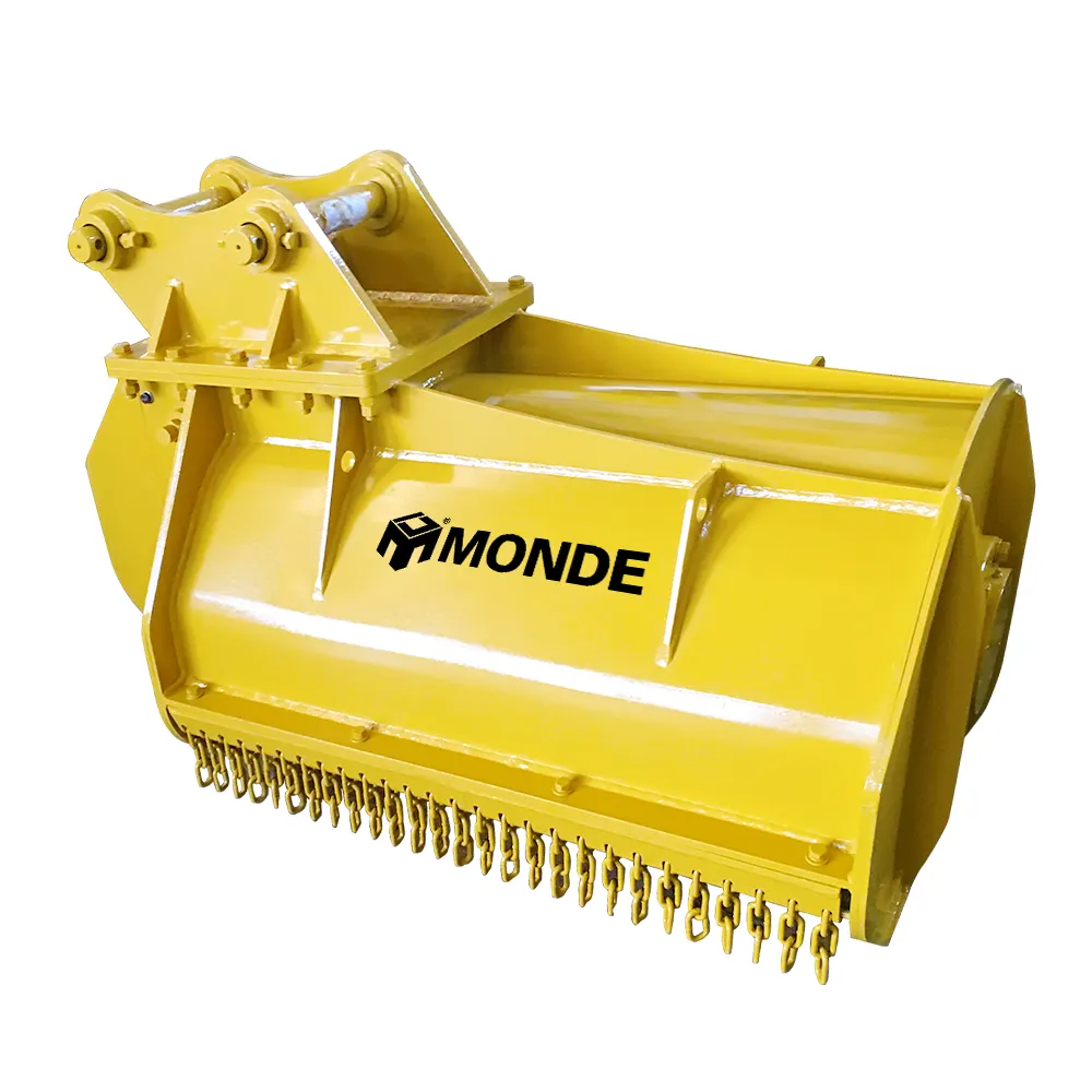 Monde new Excavator Tondeuse à gazon hydraulique multi-tonnage Débroussailleuse rotative