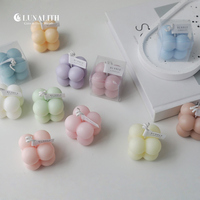 Bougies parfumées artisanales en cire de soja, mini cubes à motifs mignons, pour mariages, fêtes et Thanksgiving (vente en gros)