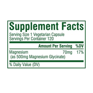 كبسولات جليسينات المغنيسيوم الأصلية لتعزيز صحة العضلات، مكمل المغنيسيوم الأساسي لدعم وظائف القلب والأوعية الدموية - Product Image 3