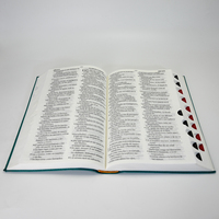 Couverture en cuir souple personnalisée Santa Biblia Sagrada Reina Valera 1960 Letra Grande Bible livre imprimé avec onglets séparateurs