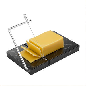 Ustensile <span class=keywords><strong>de</strong></span> cuisine : Planche à fromage en marbre, trancheuse à fromage en acier inoxydable avec fil <span class=keywords><strong>de</strong></span> coupe-fromage - Product Image 1