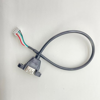 Kabel USB A/Type C/micro USB ke JST untuk Pengisian Daya USB 2.0 Tipe A ke Dupont JST SH MX ZH PH XH 4P 5P 4Pin 5Pin 4 5 Pin