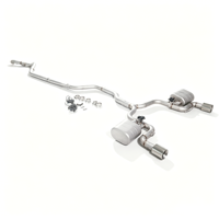 Système d'échappement OEM+ Valvetronic sablé pour Audi A5 B9 B9.5 2.0T avec silencieux électronique et doubles sorties chromées, fixation directe