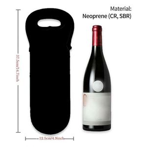 Sac isotherme personnalisé en néoprène de haute qualité pour une bouteille – Housse de protection de voyage pour bouteilles de champagne – Cadeau promotionnel - Product Image 2