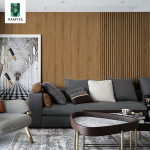 HAMYEE 格栅设计自粘泡沫壁纸天花板墙面装饰可拆卸壁纸可拆卸木纹墙贴 - Product Image 1