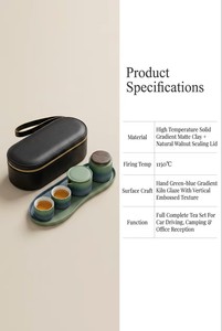 Set de Viaje de Café Portátil para Nómadas Digitales con Cafetera, Tazas de Porcelana, Contenedor de Almacenamiento, Bandeja Organizadora y Bolsa de Transporte - Product Image 6