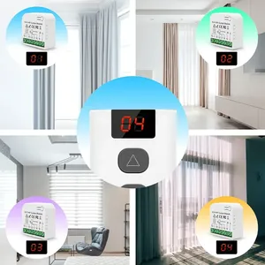 Interrupteur de rideau <span class=keywords><strong>sans</strong></span> <span class=keywords><strong>fil</strong></span> RF Tuya Smart Life, <span class=keywords><strong>module</strong></span> de <span class=keywords><strong>volet</strong></span> <span class=keywords><strong>roulant</strong></span> 433 MHz, télécommande 5-en-1 pour portes de garage, fenêtres, stores, compatible Alexa - Product Image 4