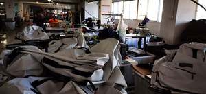 Free Sample BSCI Customize Fashion Heavy Duty <b>Roll</b>-<b>Top</b> Closure <b>Waterproof</b> Dry Cleaning <b>Backpack</b> with Front-Zippered Pocket - Product Image 5